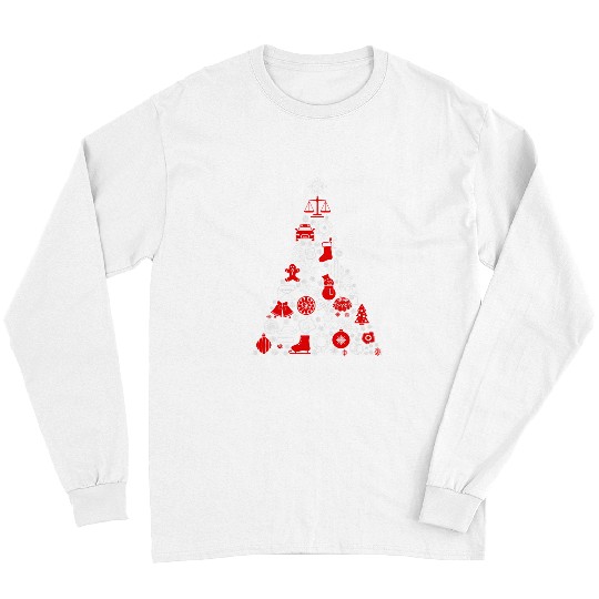 46xn Police Christmas Tree Pajama Merry xmass Policeman Long Sleeves