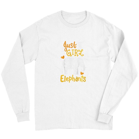 Elephant Pet Just A Girl Who Loves Elephants Funny Long Sleeves