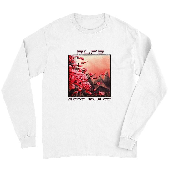 Alps Mont Blanc Mountaineer Hiking Mountains Tourist Long Sleeves