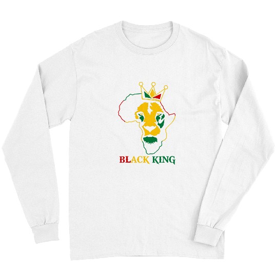 Lion Pet Juneteenth Black King African American Black Pride Long Sleeves