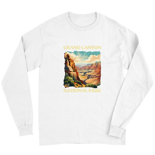 Grand Canyon Adventure Hiking Nature Lover Print 4 Long Sleeves