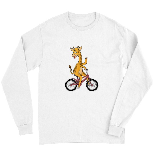 Giraffe Pet with Bicycle Long Sleeves