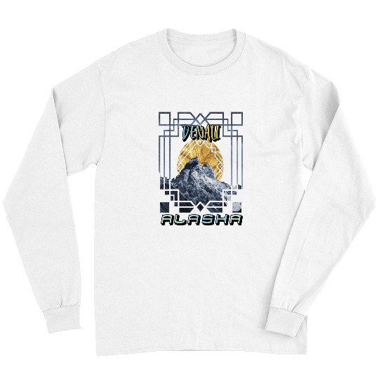 Alaska Denali Mountaineer Hiking Mountains Tourist Long Sleeves