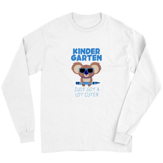Koala Pet Kids First Day Of Kindergarten Funny Back To School Koala Long Sleeves