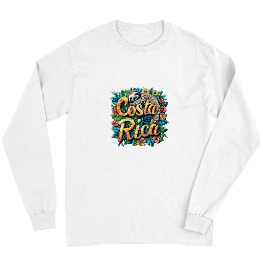 Sloth Pet Costa Rica Sloth and Tropical Pura San Jose Long Sleeves
