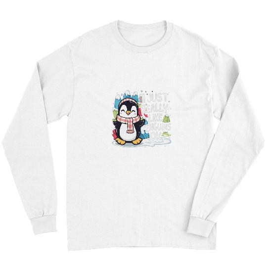 Penguin Pet I Just Really Like Penguins Ok 1 8 Long Sleeves