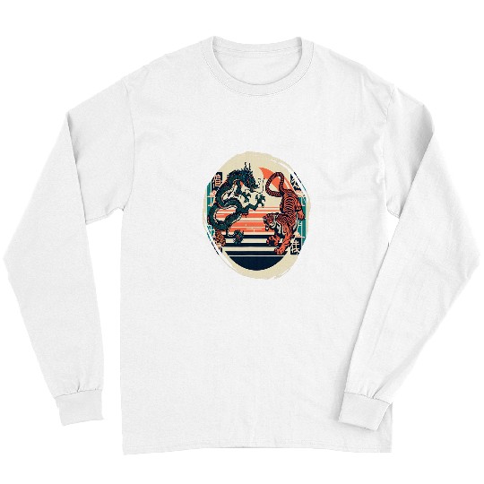 Dragon Pet Japanese Dragon Folklore Tiger Fighting Long Sleeves