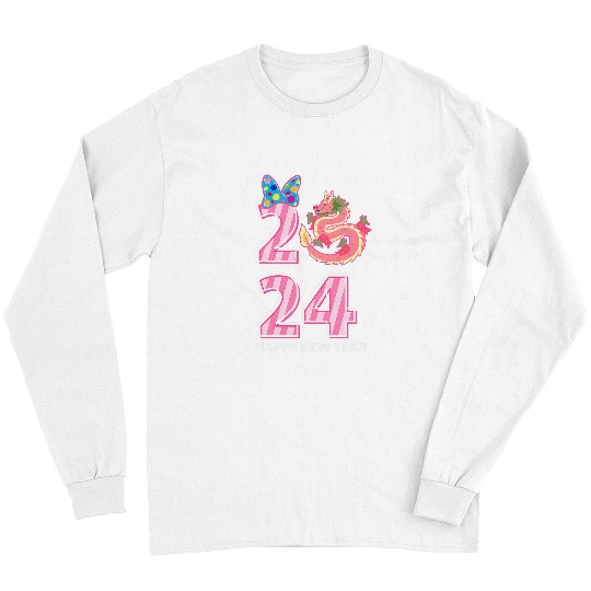 Dragon Pet Pink Dragon Big Bow Party Happy New Year NYE For Girls Long Sleeves