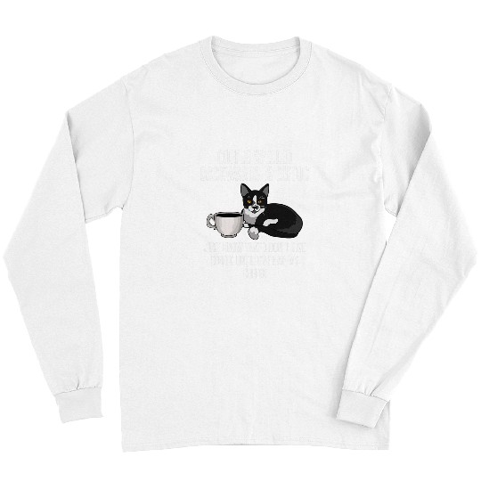 Coffee Fun Spelled Backwards Is Eeffoc Funny Cat Lover Caffeine Long Sleeves