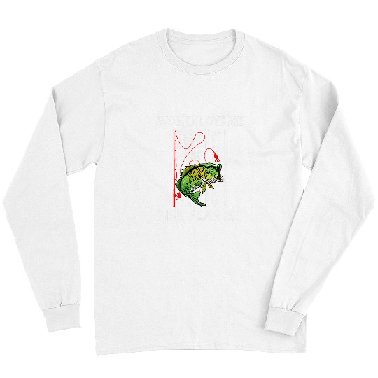 American Flag Bass Fishings Fish Fear Me Dad Fisher Long Sleeves