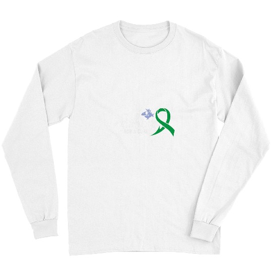 Fishing For Depression Awareness Supporter Ribbon Long Sleeves