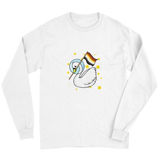 Bear Pet Gay Bear Swan In Space Gay Bear Pride Long Sleeves