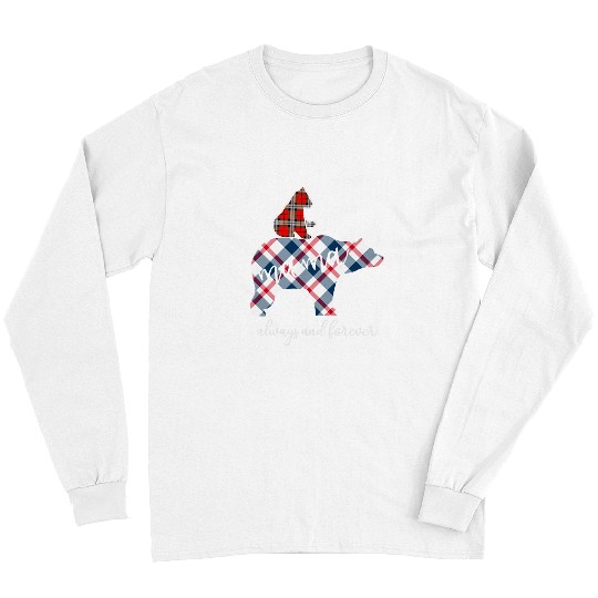 Bear Pet Mama Bear buffalo plaids Flannel xmass New Year Holiday Long Sleeves