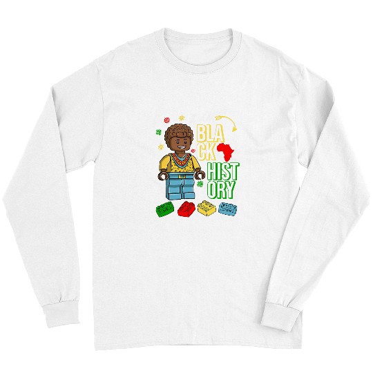 Building Blocks Figure I Am Black History Master Builder Kid Long Sleeves