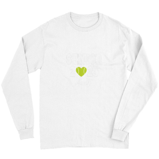 Class of 2025 Tennis Senior Matching Family Aunt Long Sleeves