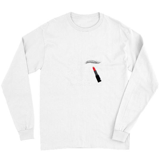 Funny Makeup Lipstick Art Girl Women Lashes 2Lips Christian Long Sleeves