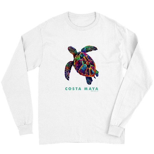 Turtle Pet Costa Maya Mahahual Mexico Beach Vacation Sea Turtle 7 Long Sleeves