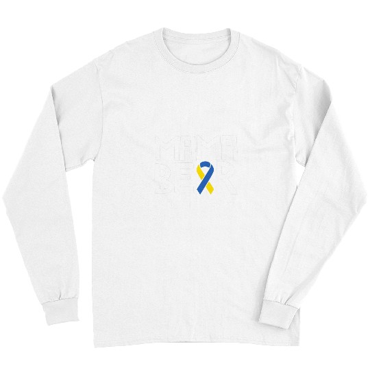 Bear Pet Mama Bear Down Syndromes Awareness Mom T21 Trisomy Long Sleeves