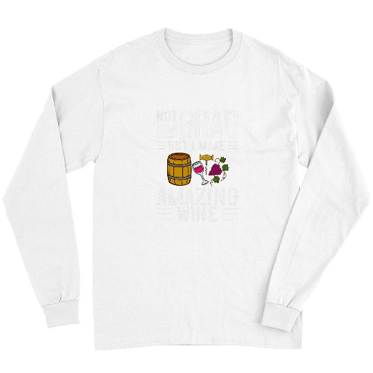 Wines Fun Making Winemaker Vineyard Grape Beginner Winery 1 Long Sleeves