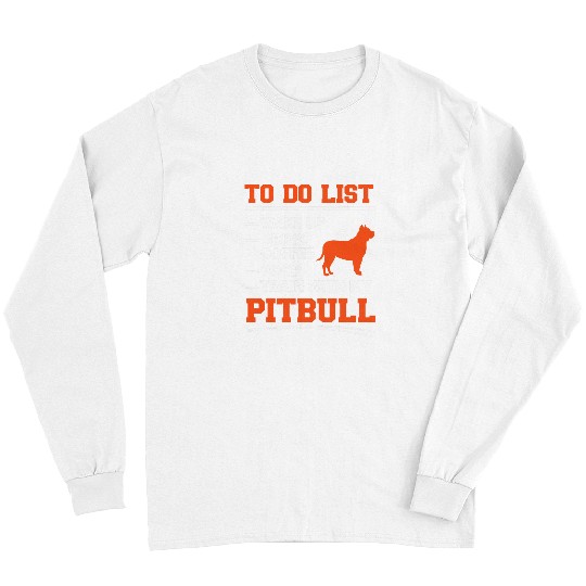 Coffee Fun Wake Up Drink Coffee Poop Train With My Pitbull Dog Lover Long Sleeves