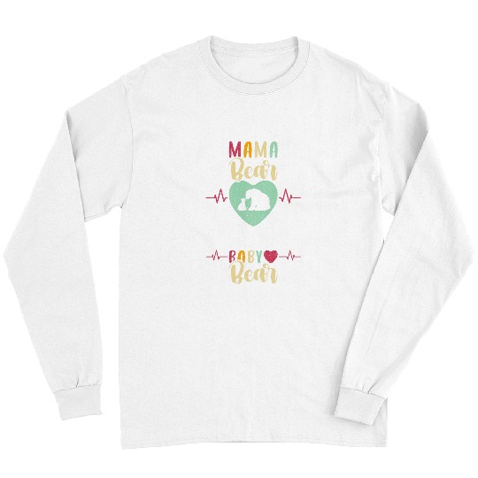 Bear Pet Mama Bear Baby Bear Expecting Mom Pregnancy Reveal Long Sleeves