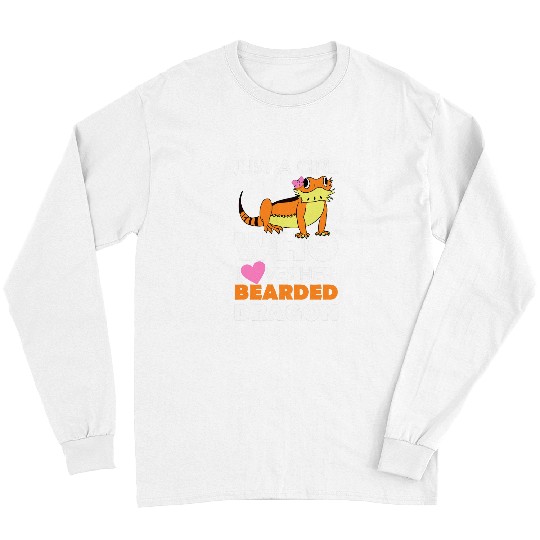 Bearded Dragon Just A Girl Womens Lizard And Reptile Gift Long Sleeves