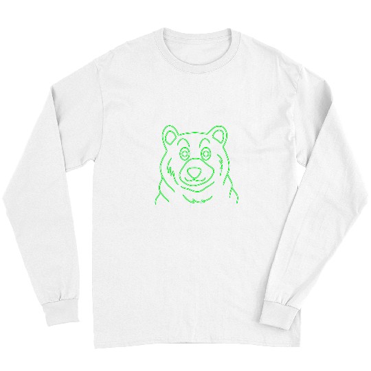 Bear Pet Face Laughing Friendly Bear Long Sleeves
