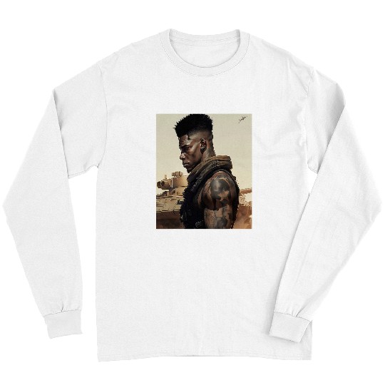 Attractive Tattooed Military Man Ready For Deployment Art 6 Long Sleeves