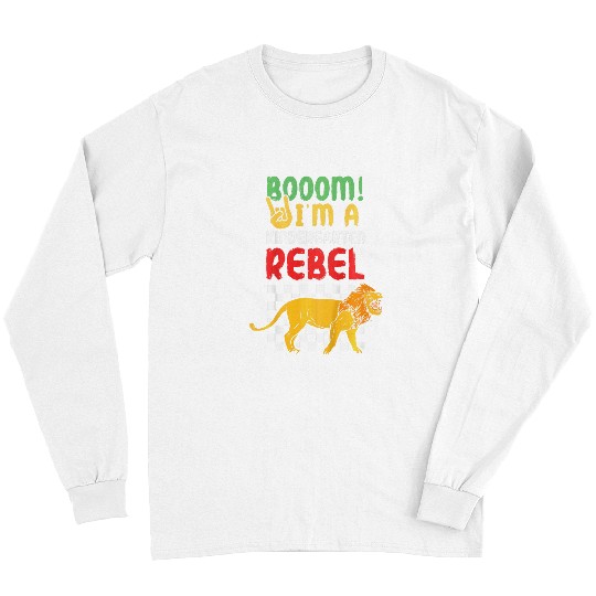 Lion Pet Kids Kindergarten Rebel Lion First Day of Kindergarten Long Sleeves