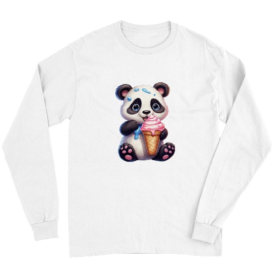 Panda Pet Ice Cream Panda Bear Delicious Teddy Bear Icecream Sundae 9 Long Sleeves