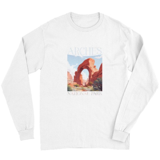 Arches National Park USA Utah Nature Hiking Travel Long Sleeves