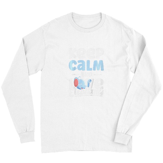 Elephant Pet Kids Keep Calm And Love Elephants Cute Childlike Charm Long Sleeves