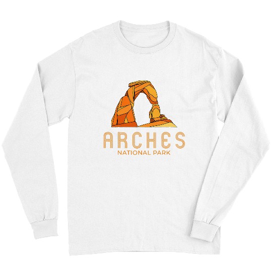 Arches National Park Moab Utah 1929 Delicate Arch Abstract Long Sleeves
