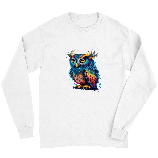 Owl Pet Night Bird Eagle Owl Barn Owl Wisdom Mouse 14 Long Sleeves