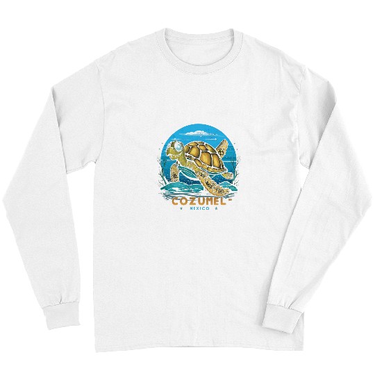 Turtle Pet Cozumel Mexico Sea Turtle Long Sleeves