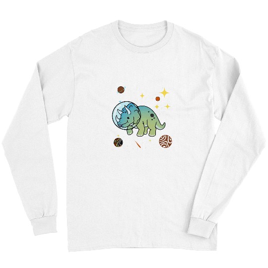 Bear Pet Gay Bear Triceratops In Space Gay Bear Pride Long Sleeves