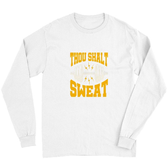 Personal Trainer Health and Fitness Coachs Thou Shalt Sweat Long Sleeves