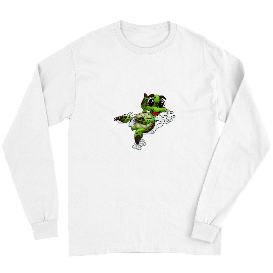 Turtle Pet Cute little turtle Design 2 Long Sleeves