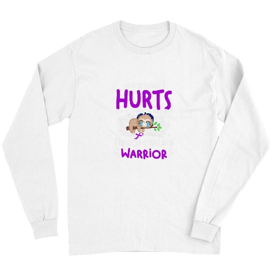 Sloth Pet Fibromyalgia Warrior Lazy Sloth Fibro Fibromyalgia Survivor Long Sleeves