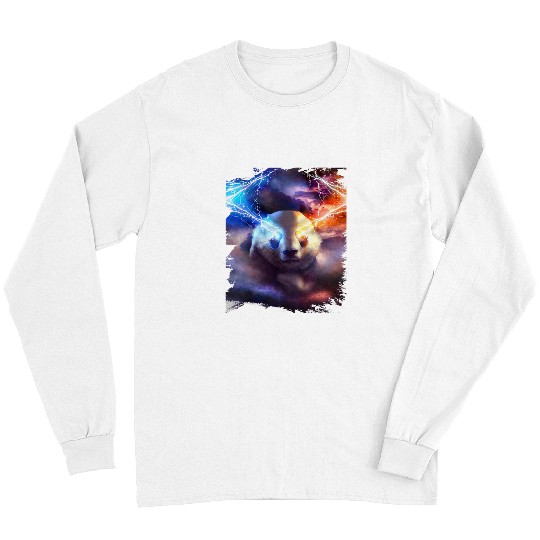 Panda Pet Lightning Panda Light Dark Storm Pandas Eye Long Sleeves