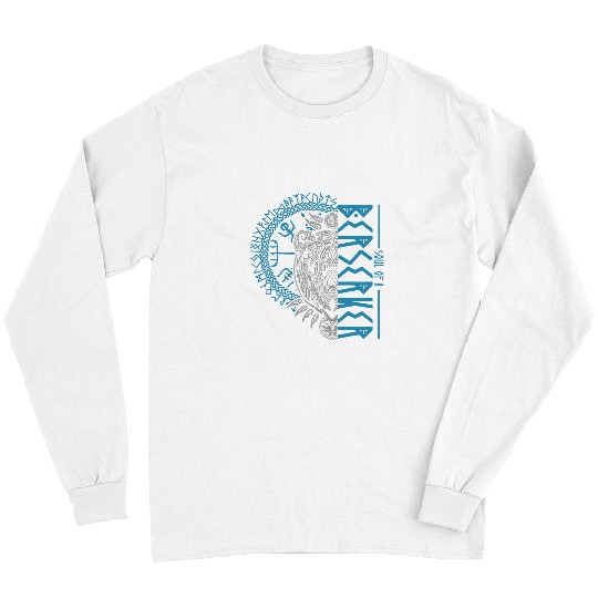Bear Pet Berserker Bear Viking Warrior Runes Compass Vegvisir Design Long Sleeves