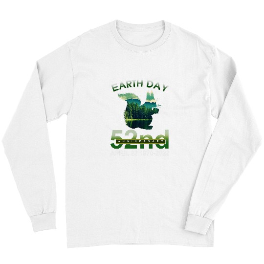 Squirrel Pet Earth Day 52nd Anniversary Squirrel Environmental Long Sleeves