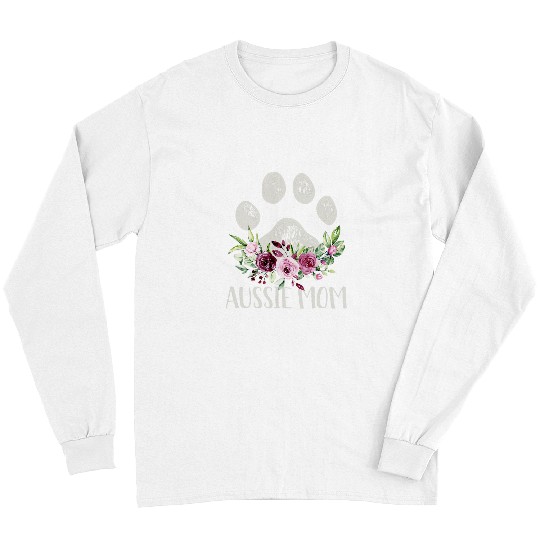 Aussie Mom Australian Shepherd Gifts Dog Mom Long Sleeves