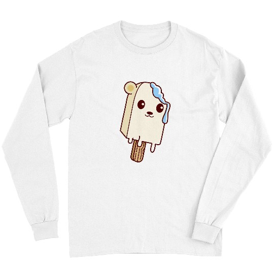 Bear Pet Popsicle Polar Bear Dripping Ice Cream Lovers Long Sleeves
