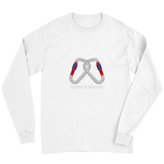 Climber climbing or bouldering in mountains Long Sleeves