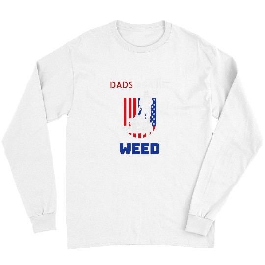 Dads Against weeds Funny Gardening Lawn Mowing Lawn Mower Men 29 Long Sleeves