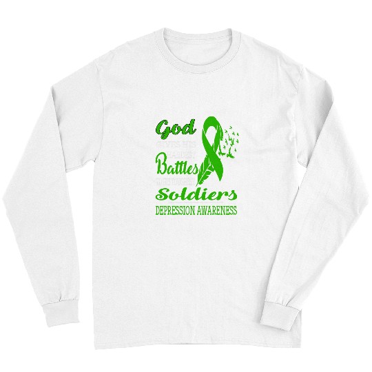 GODS HARDEST SOLDIERS DEPRESSION AWARENESS Long Sleeves