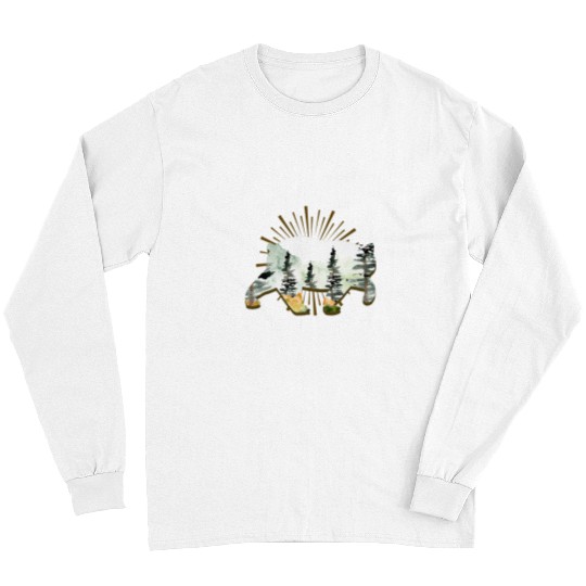 Bear Pet Outdoor Grizzly Bear Wildlife Animal Nature Mountains Bear Long Sleeves