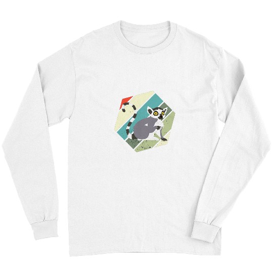 Lemur Pet Monkey Hexa Funny Lemur Lover 3 Long Sleeves