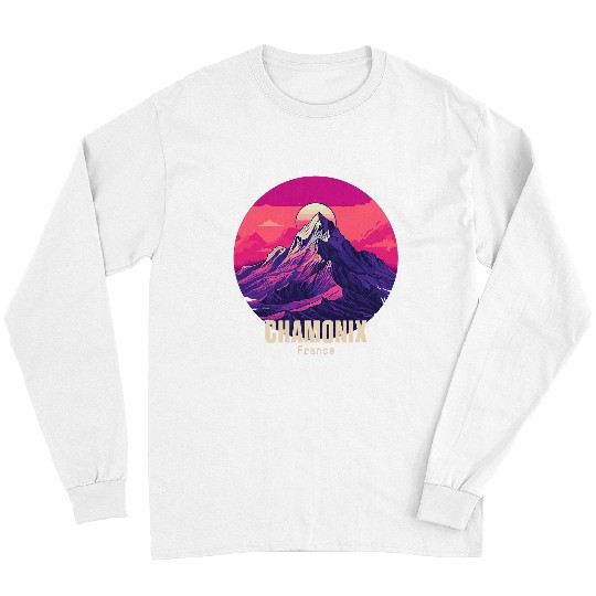 Chamonix France Tour Du Mont Blanc European Hiking Trail Skis 3 Long Sleeves